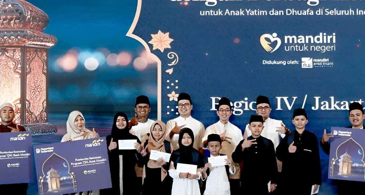 Bank Mandiri Bagikan Santunan Dan Mudik Gratis ke 80 Kota